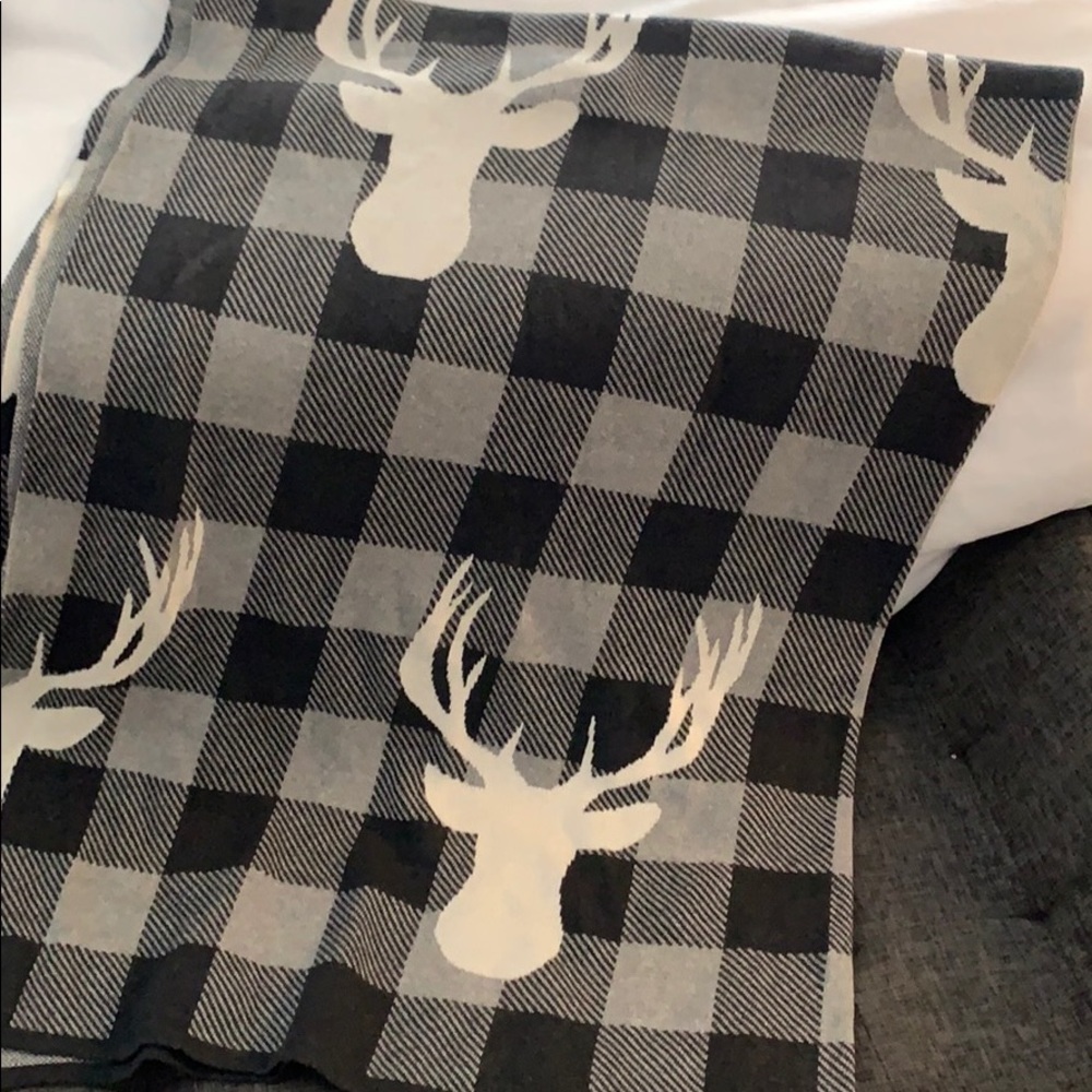 Grey Christmas blanket